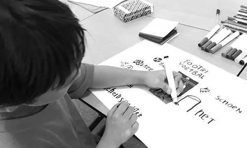 Een woordveld maken bij Dutch for Kids