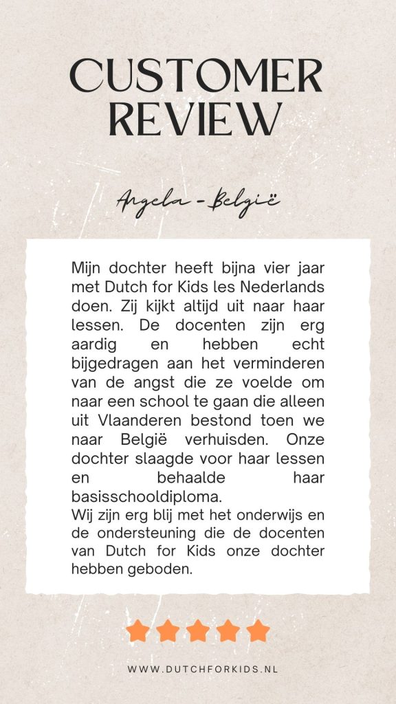 Review of Dutch for Kids about the online Dutch lessons for expat children who want to take Dutch lessons from abroad